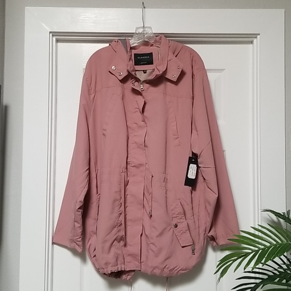 Mauve light weight jacket